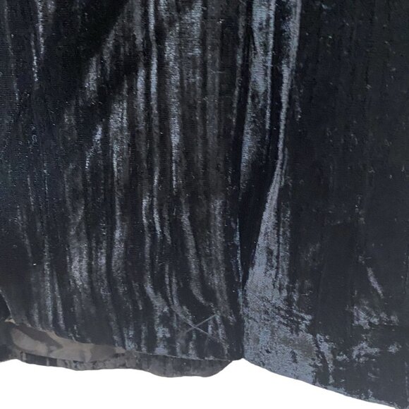 APT. 9 Velvet Boyfriend Blazer Large Black Crushed Velvet Jacket - Picture 9 of 10